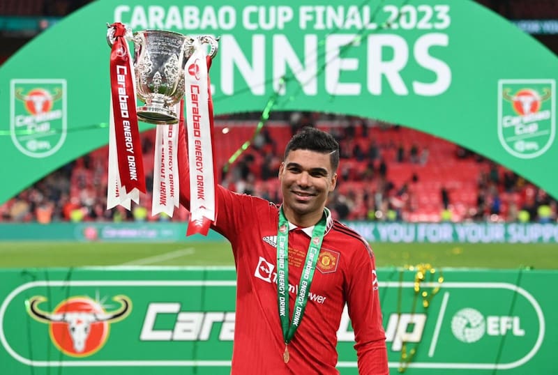 Casemiro es el rey de copas. Foto: Twitter de Casemiro