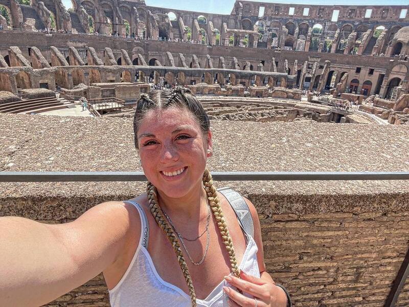 Catalina Salas en Italia.