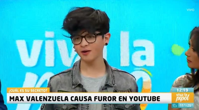 Así se veía el chileno en 2019 en su aparición en el programa Viva la Pipol.