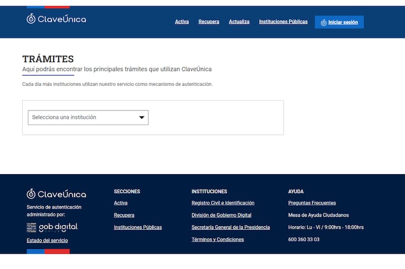 Así se ve el sitio donde puedes consultar por los trámites.