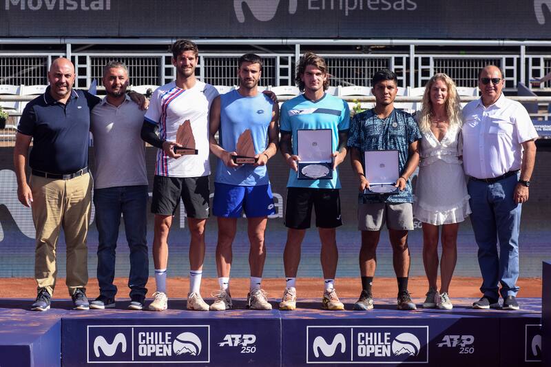 El chileno Matías Soto debió conformarse con el segundo lugar en el dobles del ATP de Santiago.