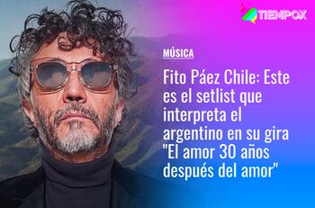 Fito Páez en Chile: Este es el setlist que interpreta el argentino en su gira "El amor 30 años después del amor"