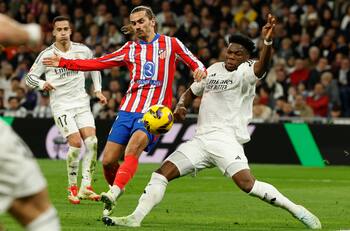 24 horas después del Derbi Madrileño: jugadores del Atlético de Madrid asisten al Super Bowl