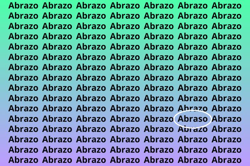 Acá estaba la palabra ABRASO.