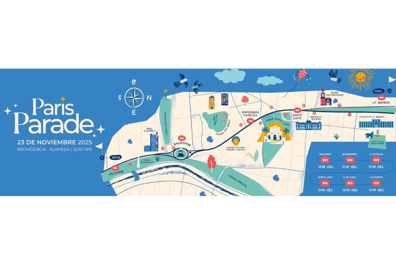 A las 12:00 horas comenzará el desfile de globos en Metro Salvador.
Créditos: Paris Parade 2025.
