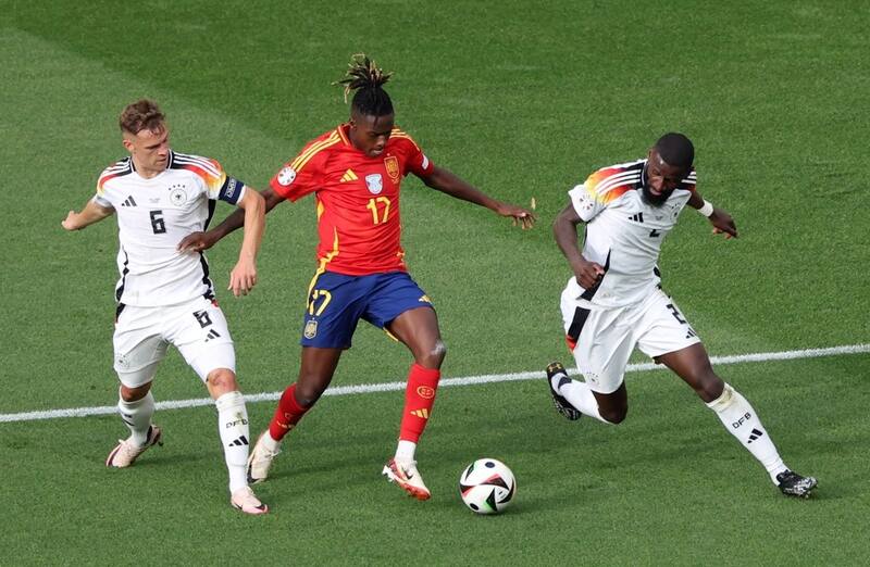 Nico Williams ha sido una de las figuras en España durante la Eurocopa. Foto: EFE