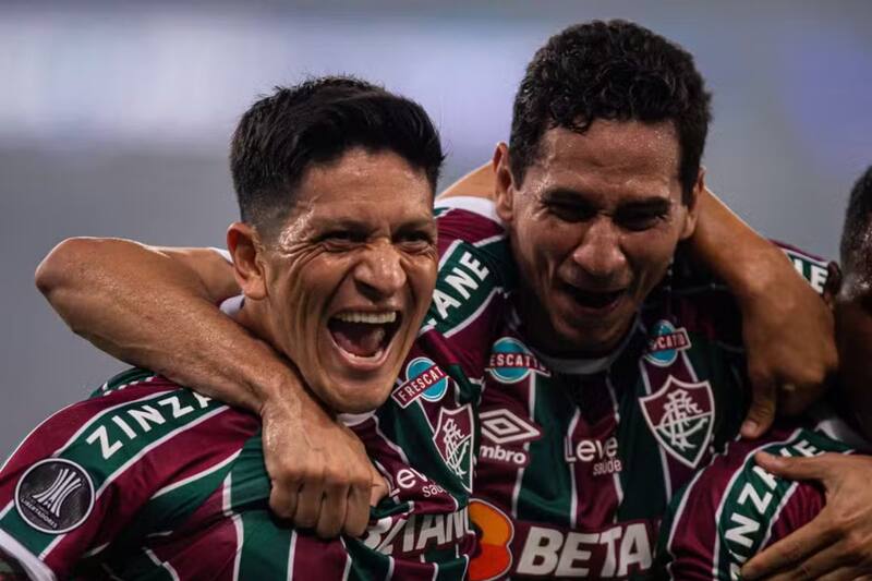 Germán Cano marcó ante Colo Colo en Copa Libertadores. Foto: Fluminense.