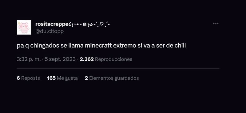 Otros se quejan de la falta de lo "extremo" dentro de esta serie de Minecraft.