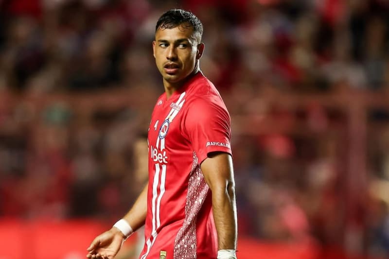 El delantero en Argentinos Juniors. Foto: @aaajoficial.