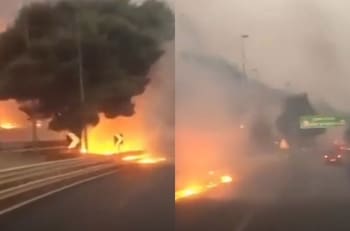 VIDEO | Impactantes imágenes de incendios en Italia son virales en la web