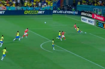 Lo salvó el offside: el insólito gol que se perdió Ben Brereton frente a Brasil