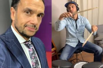 Sacó su lado más rockero al ritmo de AC/DC y Guns N' Roses: Rodrigo Sepúlveda sorprende en redes tocando batería