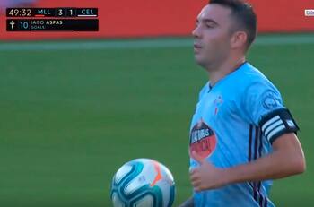 Iago Aspas puso el gol del honor en la dura derrota de Celta ante Mallorca