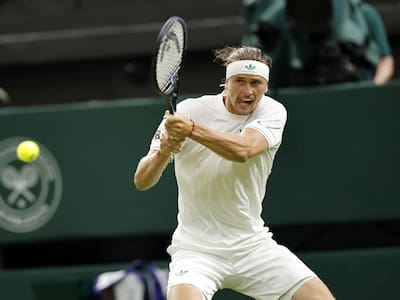 ¿Ventaja para Garin? Zverev no pudo terminar su partido de primera ronda en Wimbledon
