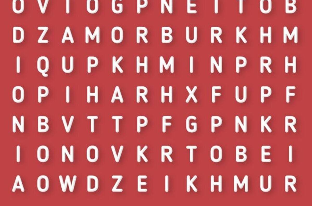 Test Visual: ¿Puedes encontrar la palabra oculta en la sopa de letras en solo 15 segundos?