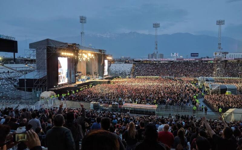 recibiendo un concierto