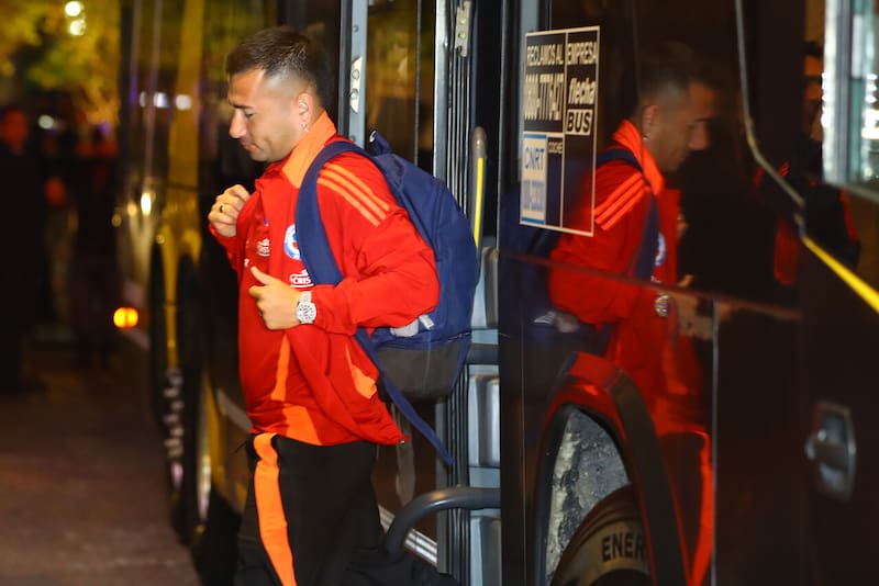 En concentración con la selección. Foto: Agencia Aton.