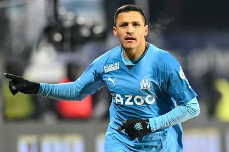 El goleador histórico de La Roja en su paso por el Olympique de Marsella en la temporada 2022/23.