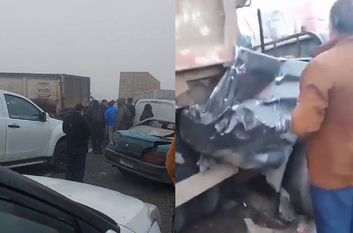 VIDEO | Choque múltiple en la Ruta 78 genera un corte total en el camino y deja al menos cinco lesionados