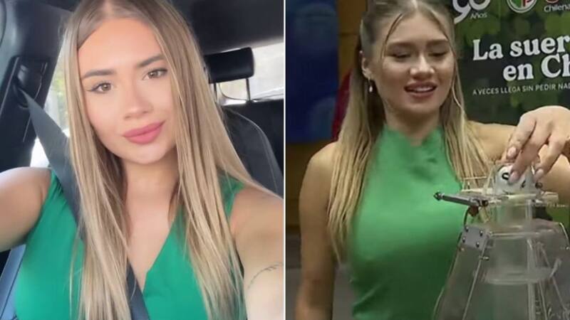 La modelo se hizo conocida en el sortea de la Polla Chilena.
