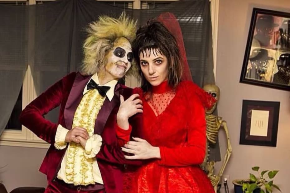 Beetlejuice y Lydia.