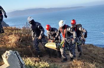 Macabro hallazgo en Valparaíso: Encuentran cadáver en roqueríos de un acantilado en Playa Ancha
