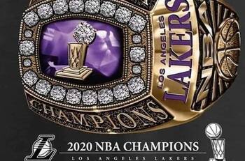 Así es el espectacular anillo de campeón de la NBA de Los Angeles Lakers