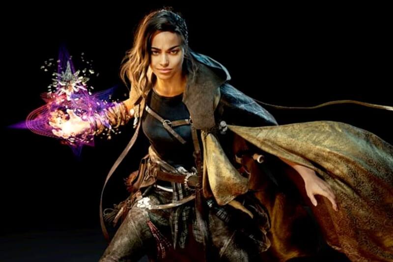 El hechizo crea una pequeña torre con forma de planta para arrojar rocas a los enemigos. Créditos: Square Enix