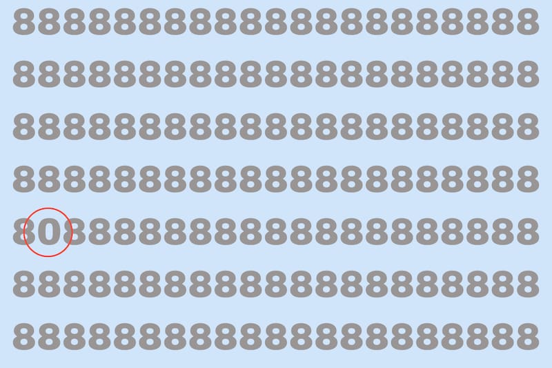 Acá se escondía el "0" del Test Visual.