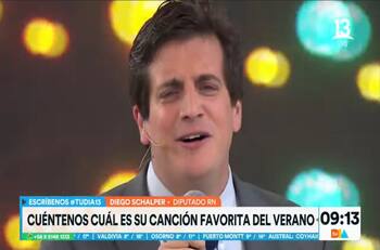 "Esto es por ti": Diego Schalper sorprendió al cantar en "Tu día" una canción de Los Vásquez