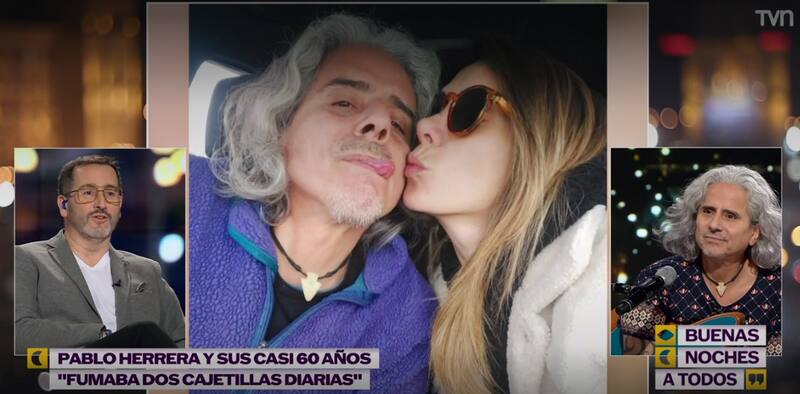 En conversación con Eduardo Fuentes, Pablo Herrera conversó sobre su pareja de 25 años, la diferencia de edad, cómo se conocieron, y además recibió un emotivo mensaje de amor por parte de su polola.