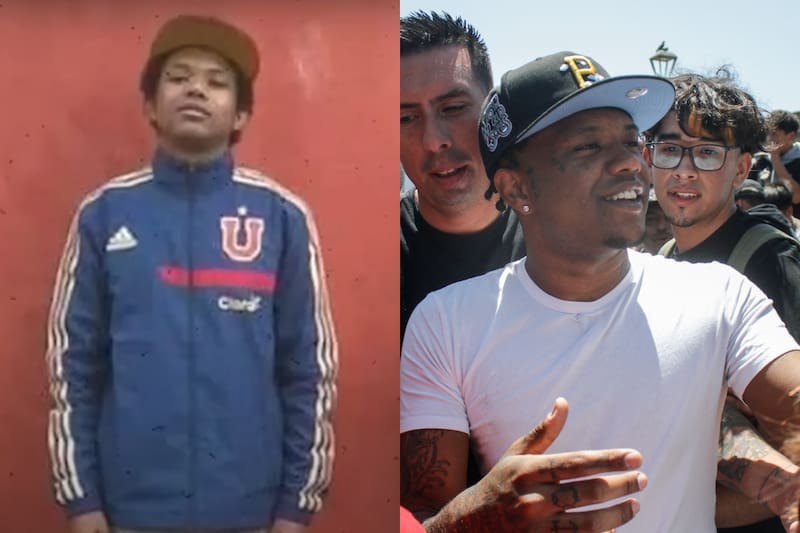 Polimá Westcoast en su infancia con una prenda de la U