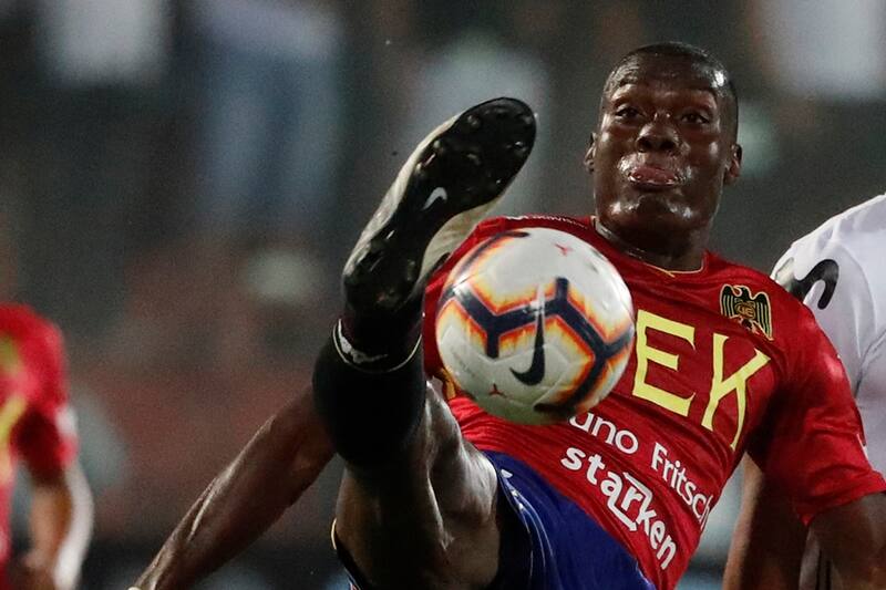 Futbol, Union Espanola vs Colo Colo
Primera fecha, campeonato nacional 2019
El jugador de Union Espanola Ezequiel Palomeque juega la pelota durante el partido de primera division disputado contra Colo Colo en el estadio Santa Laura de Santiago, Chile.
17/02/2019
Martin Thomas/Photosport
Football, Union Espanola vs Colo Colo
First date, 2019 National Championship
Union Espanola's player Ezequiel Palomeque plays the ball during the first division match played against Colo Colo at the Santa Laura stadium in Santiago, Chile.
17/02/2019
Martin Thomas/Photosport