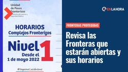 Frontera Protegida: Estos son los pasos fronterizos que abrirán hoy y sus horarios de funcionamiento