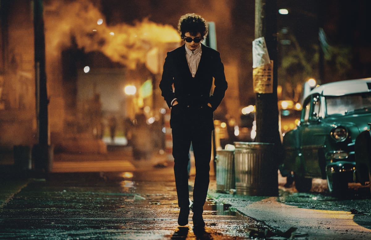 Timothée Chalamet es Bob Dylan en “A Complete Unknown”