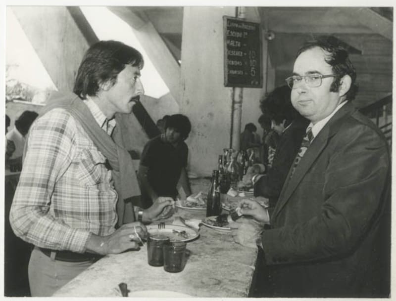 Abel Alonso y Leonardo Véliz. Foto: Archivo Museo Histórico Nacional