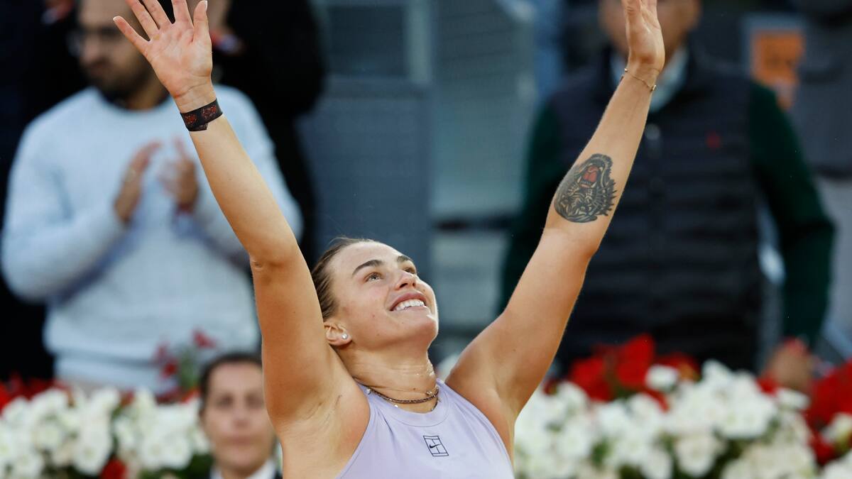 Sabalenka corona en Madrid por tercera vez y alcanza el récord de Petra Kvitova