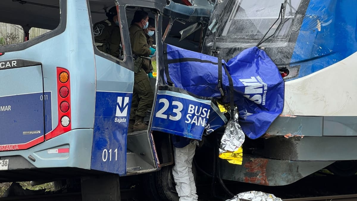 VIDEO: Impactante registro del choque entre el Biotrén y el bus en San Pedro de la Paz