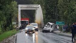 Fatal accidente en Valdivia: Conductor murió tras choque entre dos camiones en Puente Santo Domingo