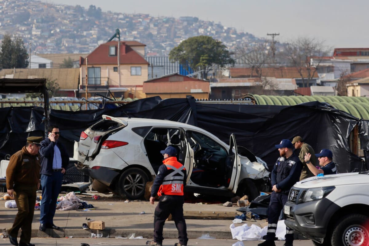 El brutal choque se llevó a cabo en la Feria Caupolicán de Gómez Carreño. Foto: ATON.