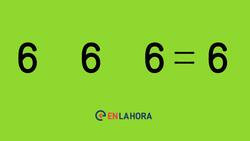 Día Internacional de las Matemáticas: Que signos les hace falta para que el resultado sea seis en este acertijo
