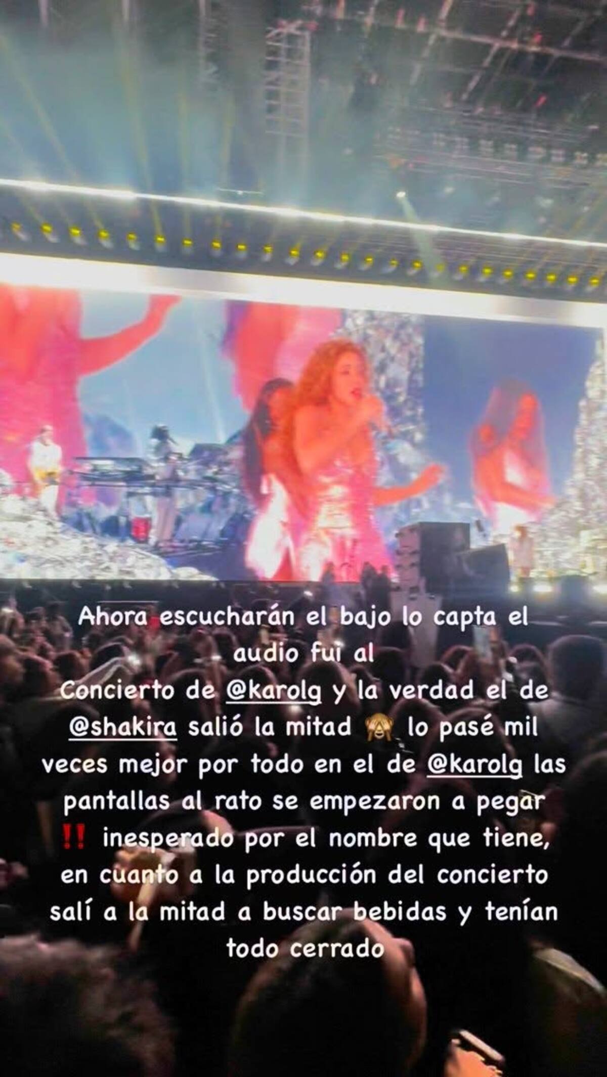 Este fue parte del reclamo de la panelista al show.