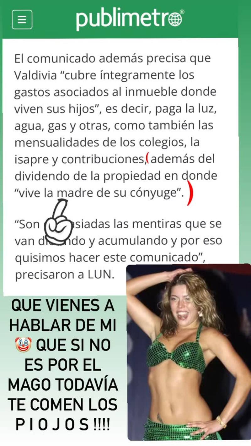 Este fue el mensaje que dejó Adriana Barrientos en su Instagram.