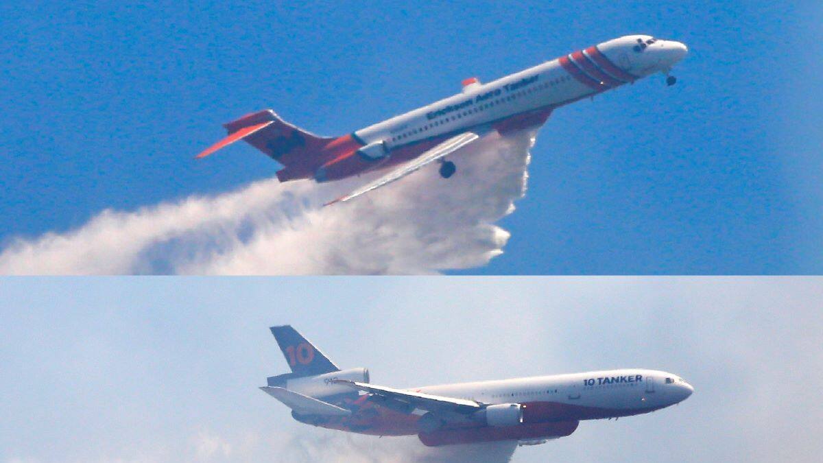 VIDEO | Ninhue: Ten Tanker y Aero Tanker combaten incendio forestal mediante operación “Carrusel”