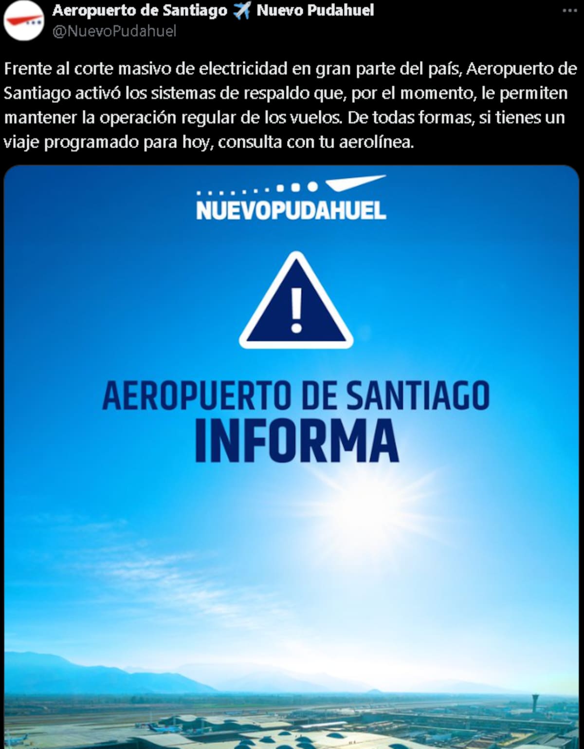 activó protocolo de respaldo.