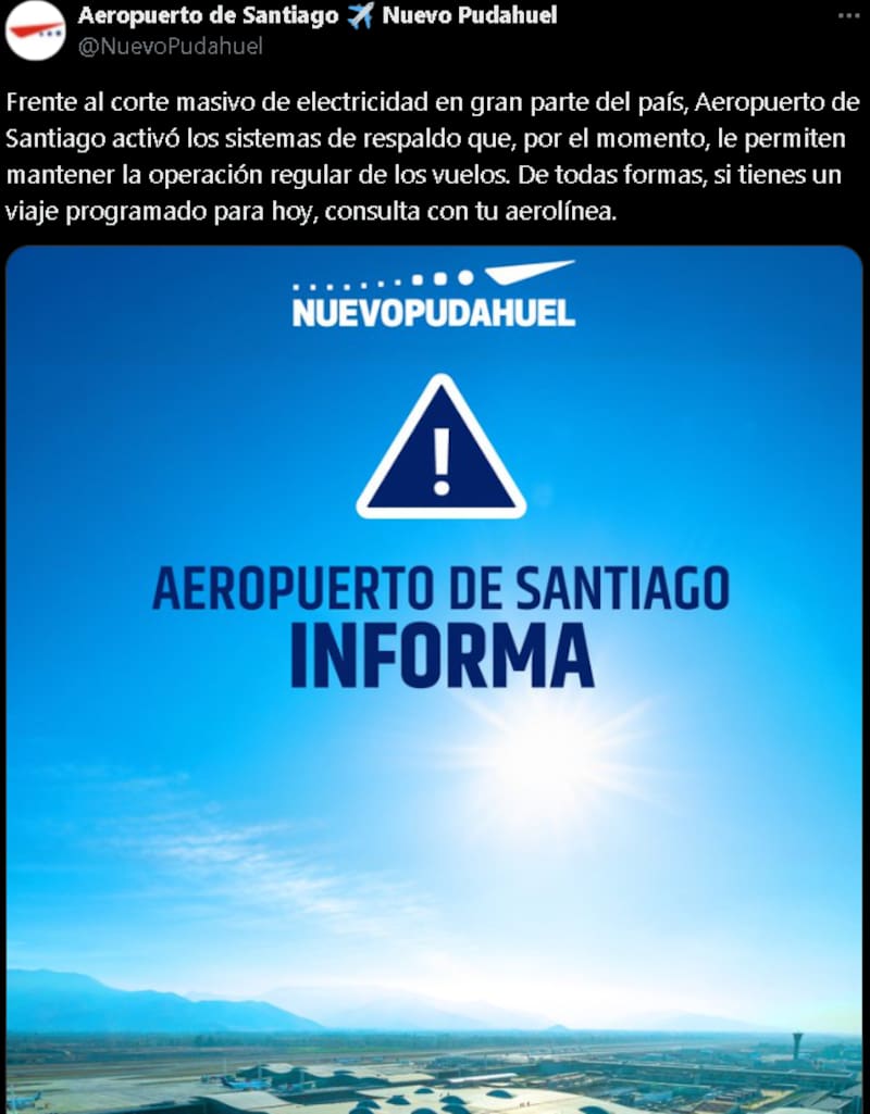 activó protocolo de respaldo.