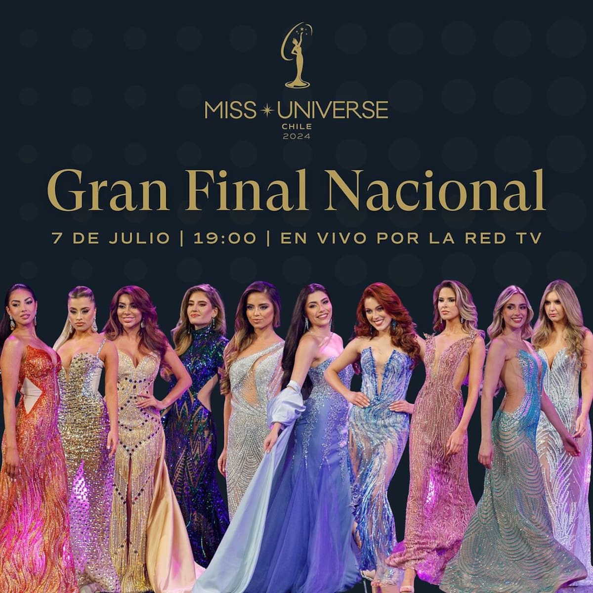 Este es el afiche del evento final de "Miss Universo Chile", el cual busca encontrar a la nueva representante nacional