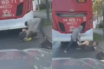 Despidieron al chofer de micro que agredió a un ciclista en Ñuñoa: “Es de la mayor gravedad”