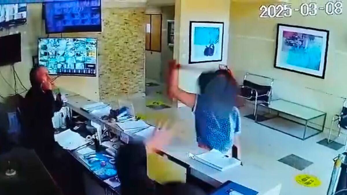VIDEO | Registran nueva y violenta agresión a un conserje en la RM