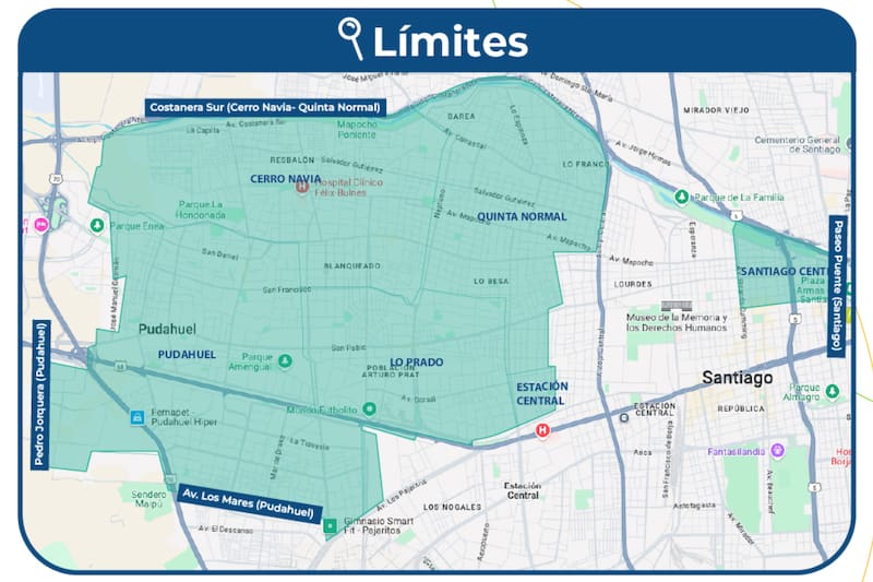 Perímetro del megacorte.